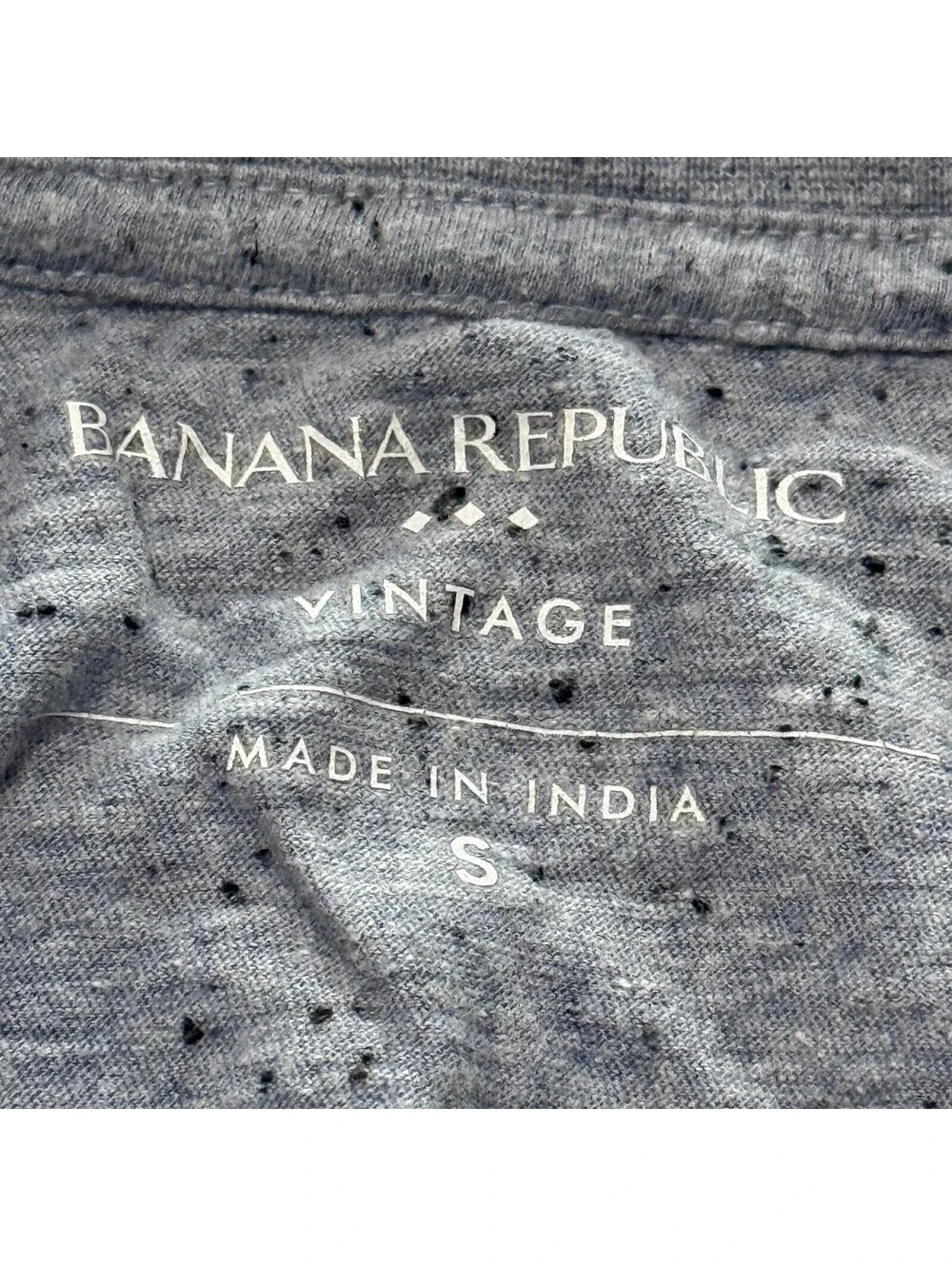 Banana Republic Vintage Pocket T-Shirt Men's Small Blue/Gray